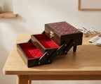 Multi-Layer Wooden Jewellery Box – Handmade Sheesham Wood | Zaylwood